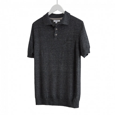 Saint Martin – Linen knit, polo shirt Lovina Beach Black